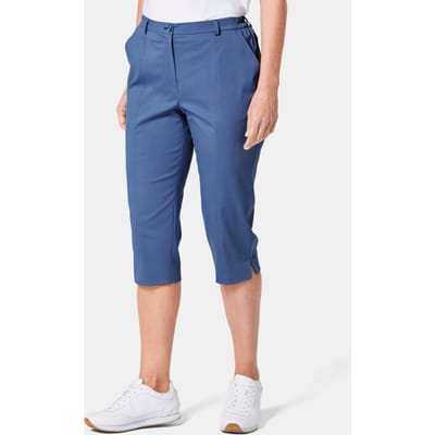 Goldner Verkorte satijnen broek Sportieve capribroek van comfortabel satijn