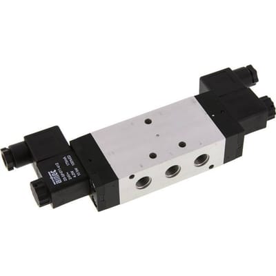 5/3 G1/4'' Middenuitlaat Magneetventiel 24V DC 3-10bar/42-140psi Airtec