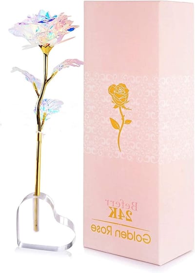 Infinity Rozenhart Stand voor Valentijnsdag, Verjaardag, Moederdag en Jubileum - Perfecte Cadeau Ideeën voor Liefde en Vriendschap