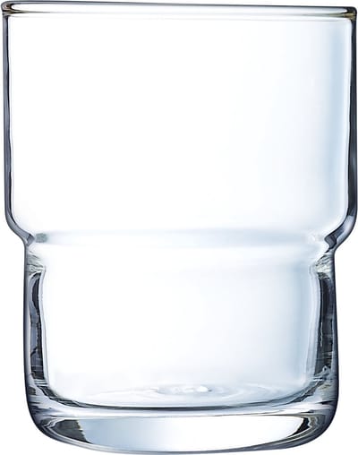 Arcoroc Log Tumblers 16 cl / 160 ml | Set van 6 Stuks | Drinkglazen voor Water, Sap en Frisdrank | Glas | Vaatwasserbestendig | Voor Thuis en Horeca