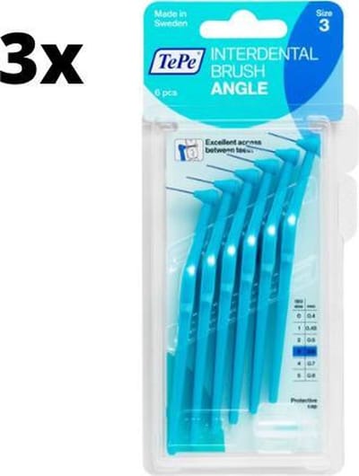 TePe Angle Blauw - 18 stuks - Rager - Voordeelverpakking