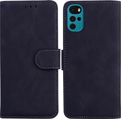 Coverup Hoesje - Geschikt voor Motorola Moto G22 Hoesje - Coverup Book Case - Zwart