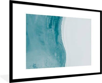 Fotolijst incl. Poster - Strand - Water - Australië - 120x80 cm - Posterlijst