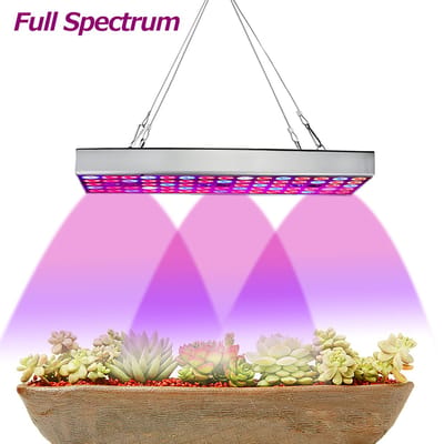 MUPOO LED Kweeklamp 25W - Grow Light - Lumière de croissance - Full Spectrum met IR & UV - Voor Stekken, Zaailingen & Kamerplanten - Energiezuinig Kweekpaneel