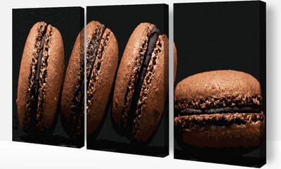 Schilderen Op Nummer Volwassenen DIY Paint By Number Compleet Hobby Pakket op Frame met Vernis - ®Arty Bee - Macarons - 3x40x50cm
