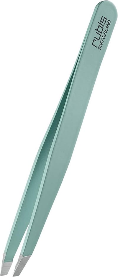Pincet schuin - Wenkbrauwpincet Epilator - Gezichtsverzorging - Nauwkeurige precisiepunten - 10.4 cm - Satin Tiffany