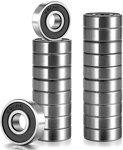 Dailygoods- Kogellagers 20 Stuks - ABEC 7 - Diepe Groef - Kogelring - Carbon Staal - Snel en Glad - Skateboardlagers