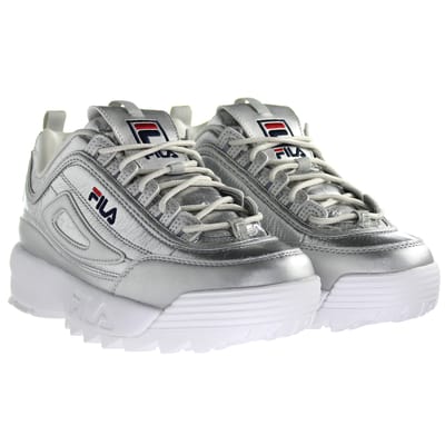 Fila Disruptor F Laag Dames Zilver Trainers
