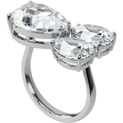 Swarovski Millenia Cocktail Peer Geslepen Ring Damesringen Zilver 5601568 58 white