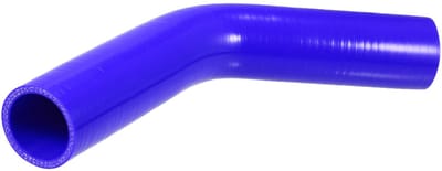 Dailygoods- Silicone Slang 45 Graden Bocht - Universele Koppeling - Binnendiameter 40mm - Lengte 150mm - Blauw - Duurzaam Materiaal - Koelslang