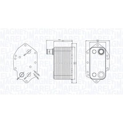 Olie radiator, automatische versnellingsbak MAGNETI MARELLI 350300004000