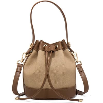 Modieuze Commuter Emmer Tas, Niche Enkelvoudige Schouder Crossbody Tas, High-end, Stijlvolle en Veelzijdige Handtas voor Vrouwen beige