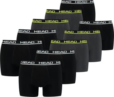 BOXERS Set van 10 HEAD Basic Boxers Boxershorts voor heren
