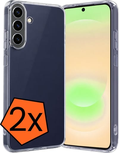 Hoes - 2 Stuks - Geschikt voor Samsung Galaxy A37 - Sterk & Shockproof - Case Siliconen - Back Cover - Telefoon Hoes - Transparant