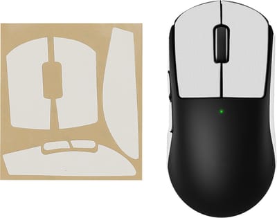 kwmobile gaming muis grip tape geschikt voor Logitech G Pro Wireless 2 / Wireless 3 muis - Antislip muistape grip - Muis grip tape in wit