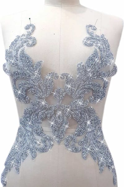 Briljantjes Shine Bodycover Dames - Festival - Lingerie - Sexy - One Size - Zilver