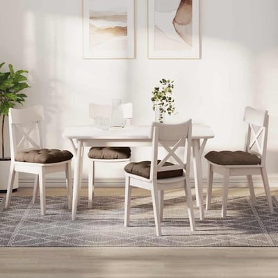 vidaXL Zitkussens 4 st Stof Bruin 40 x 40 x 12 cm