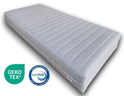 Easy Bedden® 60x120 HR Koudschuim - Hybride - Matras - circa 14 cm - Bamboe Hoes - Anti-Allergisch - Afritsbare wasbare hoes - Hotel kwaliteit - CertiPUR & OEKO-TEX Gecertificeerd