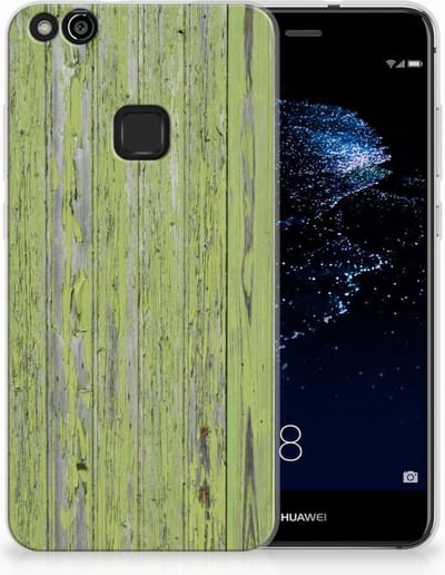 Huawei P10 Lite Bumper Hoesje Green Wood