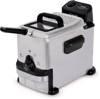 Compacte Frituurpan - Friteuse Oleoclean - Lekker Frituren - Automatische Filtratie - 2 Liter - Zwart