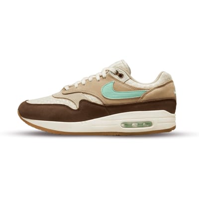 Nike Air Max 1 Retro Crêpe Hennep 2022 Unisex Sneakers Bruin Mediumbruin Mintschuim FD5088-200 44 beige