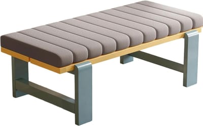 Bankkussen - Zitkussen Buiten - Tuinmeubilair Comfort - Waterafstotende Stof - 180x45x5cm - Donkergrijs