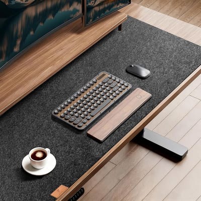 Grote Vilt Bureauonderlegger 120x60 cm Antislip Bureaumat voor Thuiswerkplek