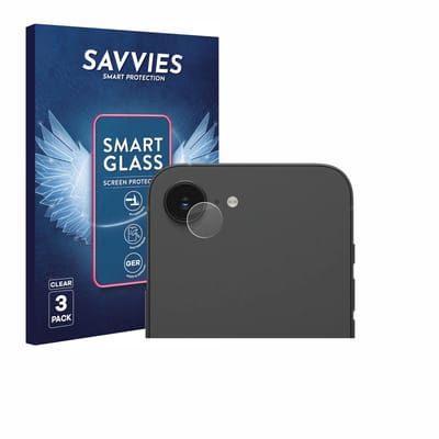 3 Stuks Savvies Screenprotector - geschikt voor Apple iPhone 17e (ALLEEN Camera Lens) - beschermfolie glas transparant