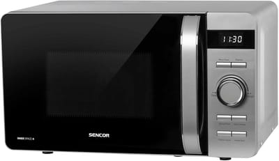 Krachtige Magnetron - Stille Oven - Snel Eten Opwarmen - 8 Automatische Programma's - 17 Liter - Zilver