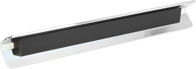 Domino Meubelgreep in Zwart en Chroom Hoogwaardige kastgrepen van Znal Ladegrepen Moderne stijlgrepen voor keukenkasten, Ladekasten, Meubels 160 mm