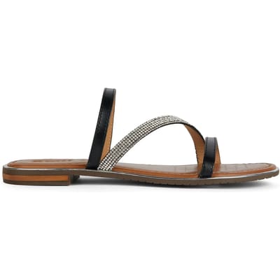 Geox Sozy Plus Sandalen Zwart,Zilver EU 38 Vrouw