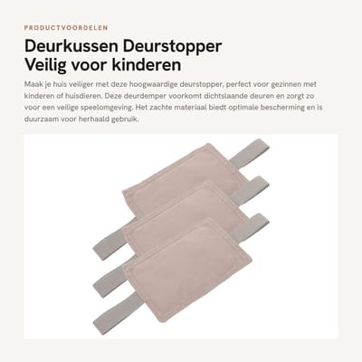 Dailygoods- Deurstopper 3 Stuks - Deurdemper - Muurbescherming - Herbruikbare Bumper - Veilig voor Baby/Huisdier - Zacht Materiaal - Deurbuffer