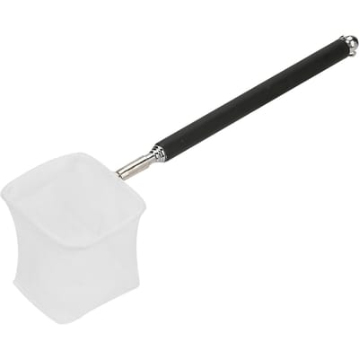 Mini poteau de filet de pêche réglable pour Aquarium, crevettes, extensible de 20 à 57.5cm(Carré noir)