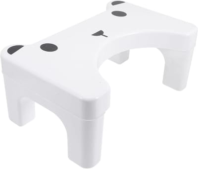 Wc Kruk - Voetenbankje Opstapje - Comfortabel Toiletgebruik - Ergonomische Houding - Universeel - Wit