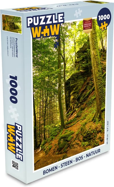 Puzzel Bomen - Steen - Bos - Natuur - Planten - Legpuzzel - Puzzel 1000 stukjes volwassenen