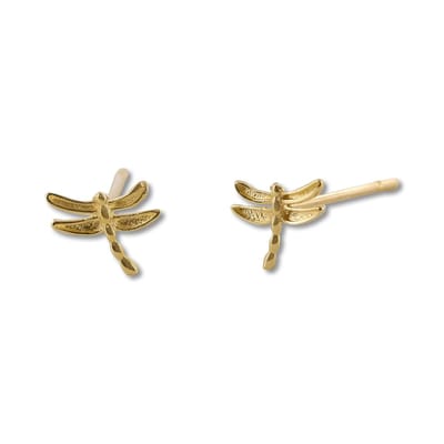 New Bling 9NBSAM-G210663 Gouden Oorknopjes - Dames - Libelle - 5,2 x 5,7 mm - 14 karaat - Goud