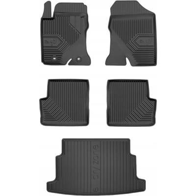 FROGUM Line 77 / DryZone – Automatten & Kofferbakmat Set – Perfecte Pasvorm – Geurloos TPE – Hoge Beschermrand