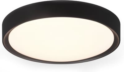 TRIO CLARIMO - Plafondlamp - Zwart mat - incl. 1x SMD 18W - Plafondbevestiging - Lichtbron niet vervangbaar - Niet dimbaar - Badkamerverlichting