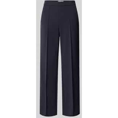 Recht broek met gefixeerde persplooien model 'RENEE'