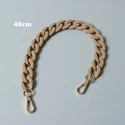40cm Dames Tasriem Vervanging Lang Paneel Brede Tas Ketting Geavanceerde Ketting Accessoires Mode Tas Accessoires beige