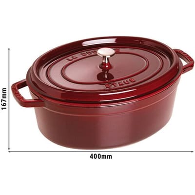 STAUB LA COCOTTE - Kookpot - Ovaal - 330mm - Gietijzer - Grenadine rood