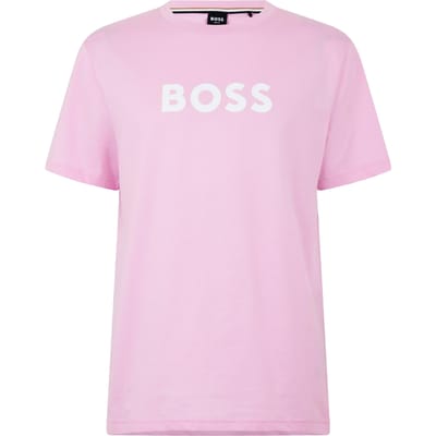 Boss Heren Hbw Logo T-Shirt (Lichtroze)