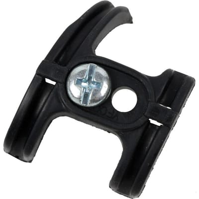 Fietsonder derailleur versnellingskabelgeleider met bevestigingsschroeven - Slijtvaste fietskabelgeleider, Geschikt voor montage onder het bottom bracket zwart