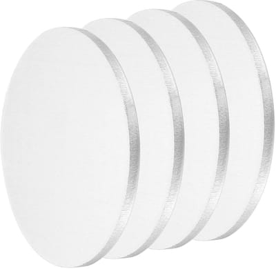 Aluminium Platen - Ronde Schijven - Hobby & Ambacht - Duurzaam 5052 Legering - 50 mm Diameter - Zilver