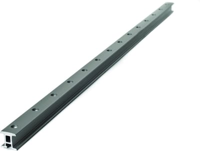 Rutgerson 32mm Mainsheet Track – Grootschootrail 32 mm – Aluminium Sail Track met Stop Holes – Geschikt voor Zeilboten – Zilver – Lengte 1 Meter – Part No. T600100