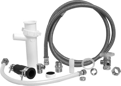 Vaatwasser Installatiekit - Alles-in-één set - Apparaat Aansluiten - Universeel Compatibel - 60 Inch Lengte - Wit