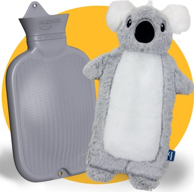 Pasper XXL kruik met hoes 3.5 liter - naadloos ontwerp - warmwaterkruik - 8 uur warmte - koala - kruikzak