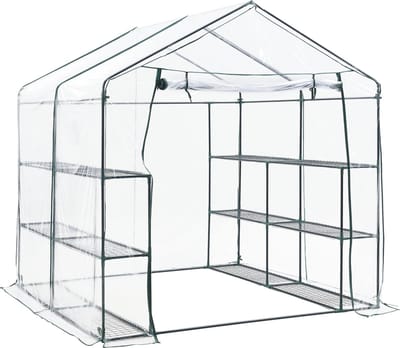 Tuinkas Grünau met 12 planken 200x200x220 cm transparant