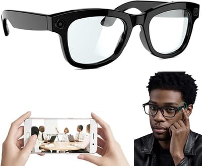Intelligente Bril - AI Camera Bril - Handsfree Assistentie - Ingebouwde ChatGPT - 1.5 uur opladen - Zwart