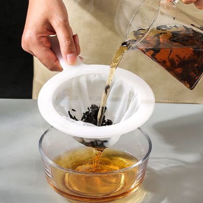 Fijne Mesh Zeef - Ultrafijn Nylon Mesh Zeef Vergiet - Filter Zeef Handheld Vergiet - Zeeffilter - Plastic Huishoudelijke Zeef voor Sap Thee Koffie Olie 200 Mes - Kunststof Handvat
